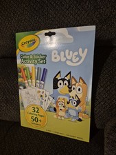 New Crayola Bluey Color  Sticker Activity Set 32pgs, 50 Stickers  5 Markers