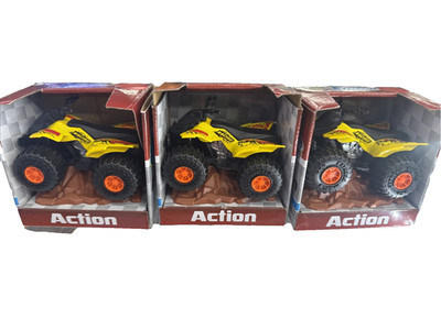 Lot Of  3 Turbo Wheels ATV Die-cast Metal & Plastic Extreme 4-Wheeler Action
