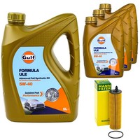 MotoröL Set Gulf Formula ULE 5W-40 8 Liter + ÖLfilter FüR Mercedes Esprinter