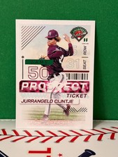 Panini 2024 Prospect Edition Jurrangelo Cijntje Mariners Ticket #188