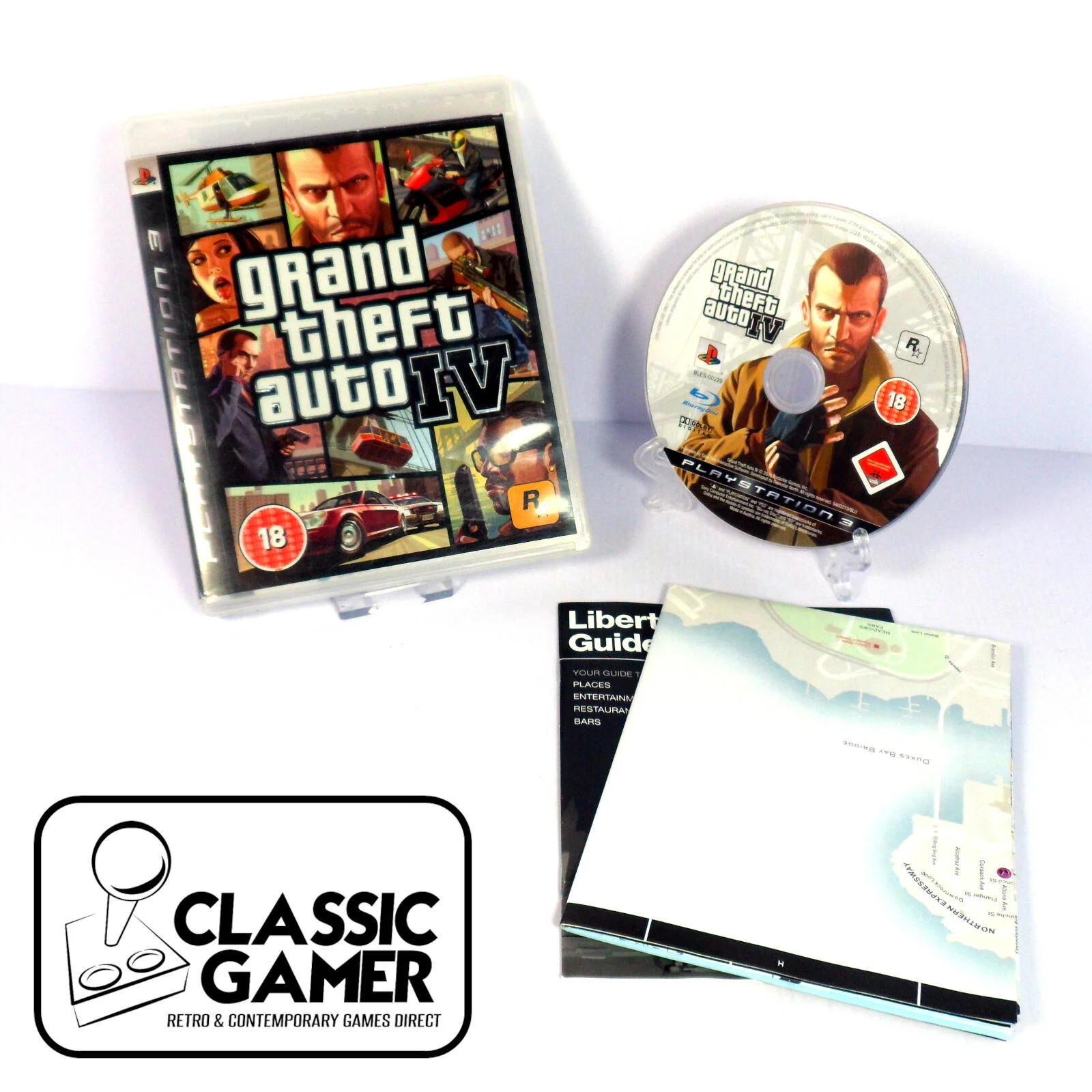 Grand Theft Auto IV *with MAP* (PS3) *NEAR MINT*