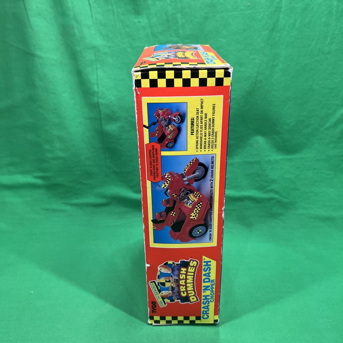 Tyco Crash Test Dummies Crash 'N Dash Chopper Motorcycle Vehicle