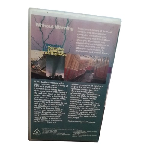 READERS DIGEST NATURES RAGE Tornado's, Lightning, Earthquakes VHS - Bild 2 von 3