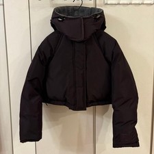 FENDI Reversible Down Jacket XS Black Nylon Stylish Design