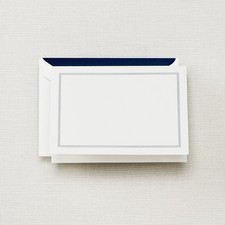 Crane Co. Navy Triple Hairline Note