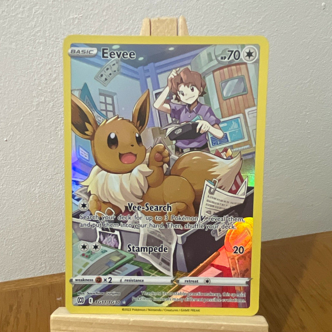 Pokémon TCG Eevee TG11/TG30 SWSH09 Brilliant Stars Ultra Rare Full Art Holo