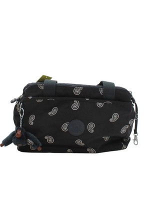 Kipling Damen Tasche schwarz Paisley 100% Polyester Schultertasche