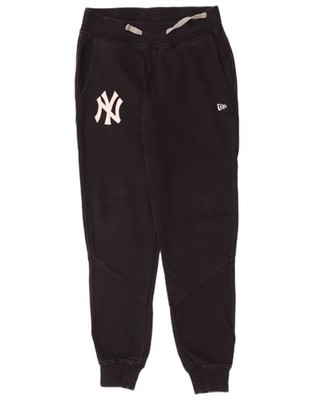 New Era Mens Graphic Tracksuit Trousers Joggers Medium  Navy Blue Cotton BZ05