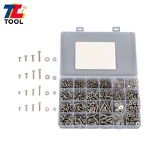 700-Piece Fastener Set with Nuts, 4-40 #6-32 #8-32 #10-24 Phillips Pan Head