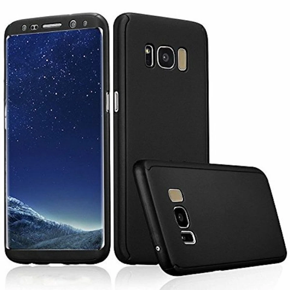 COQUE SAMSUNG GALAXY S8 INTEGRALE FULL NOIR BLACK SILICONE RIGIDE (TPU) - Photo 1/1