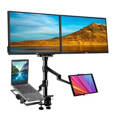 4 arm Height Adjustable Desk Bed Holder Mount Stand for 10 to 17 inch Laptop ...