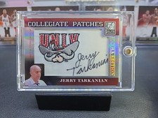 2007 Donruss Elite JERRY TARKANIAN UNLV Rebels Mascot Logo Patch AUTO #/250 Rare