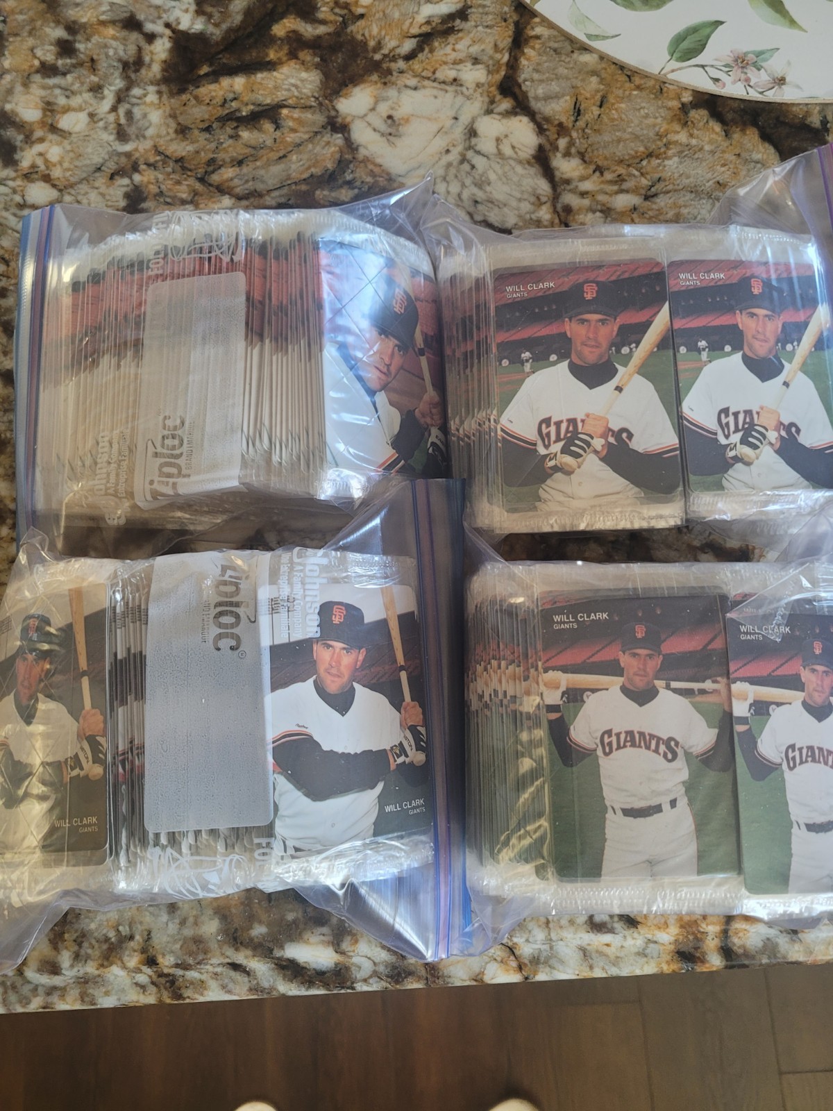 1990 Will Clark Mothers Cookies Set 1-4 Original Packaging (50 SETS) All Mint!!