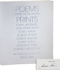 Honickman POEMS 1/120 copies 1973 - 8 Sgd Prints, Louis Kahn, Edna Andrade, Etc 