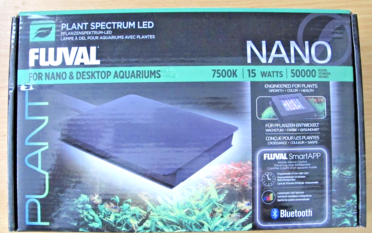 Fluval Plant Nano LED Aquarium Light 7500K Programmable Bluetooth