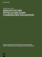 Geschichte Der Mittelalterlichen Chinesischen Philosophie Alfred Forke