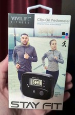 Vivilife Fitness Clip-On Pedometer Tracks Ste...