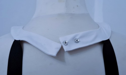 Finery / Fïnery white cotton halter dress with pockets, open back - Size UK18 - Picture 9 of 11