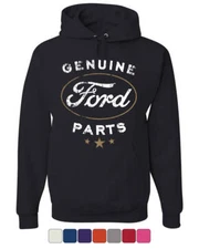 Genuine Ford Parts Hoodie Distressed Ford Logo Sweatshirt
