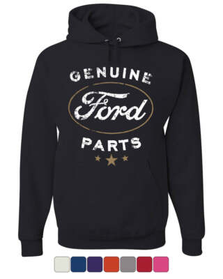 #ad #ad Genuine Ford Parts Hoodie Distressed Ford Logo Sweatshirt $42.95