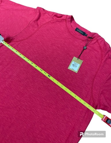 Bugatchi Uomo Mens T-Shirt Medium Ruby Short Sleeve Knit Crew Neck Pullover - Picture 7 of 9