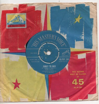 PONI-TAILS early to bed*father time 1959 UK HMV 7'' 45