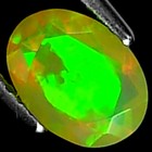 1.05 Ct Natural Ethiopian Faceted Opal Gemstone Multi Color Oval Cut — photo 2