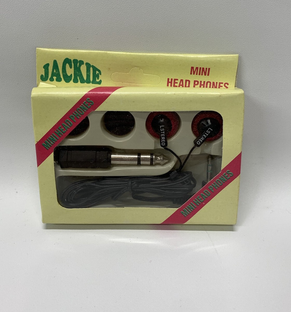Vintage NOS Jackie Electronics Mini Headphones Set For Sony