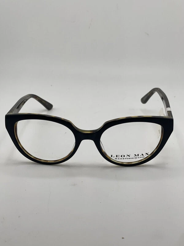 LEON MAX 6032 GLASSES 303 BLACK TORTOISE FRAMES 50 18 140 WOMENS EYEGLASSES
