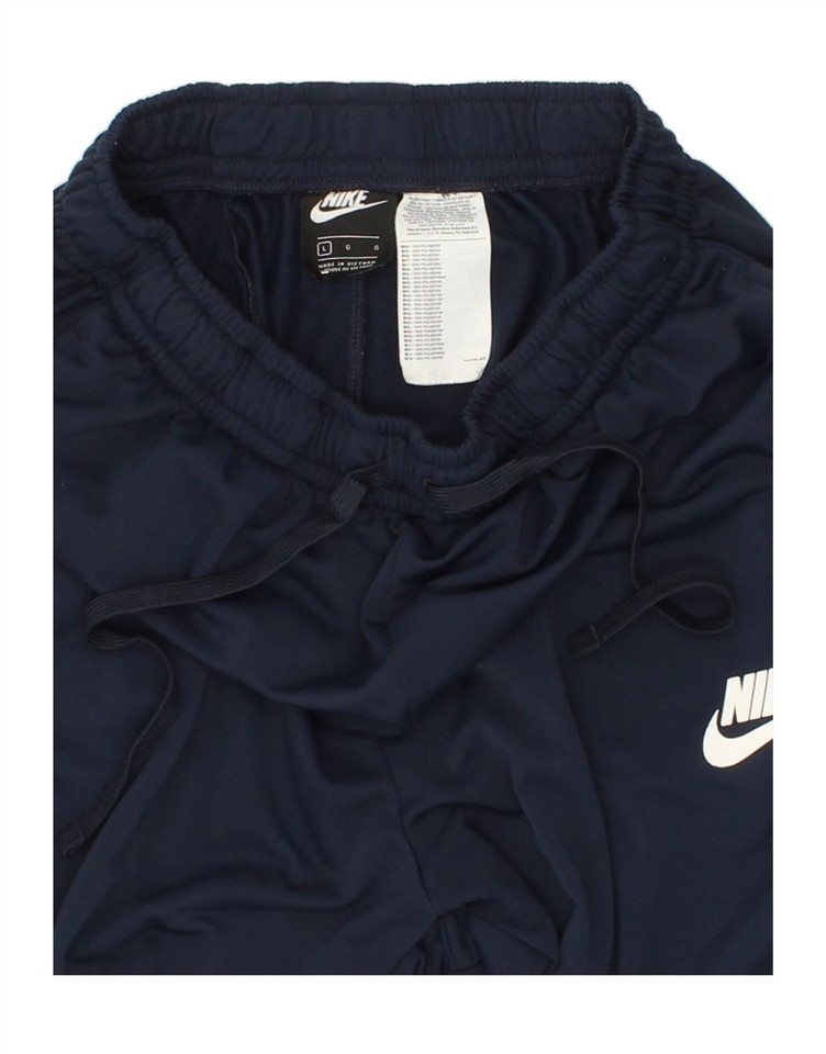 NIKE Mens Tracksuit Trousers Joggers Large Navy Blue Polyester AV19 eBay