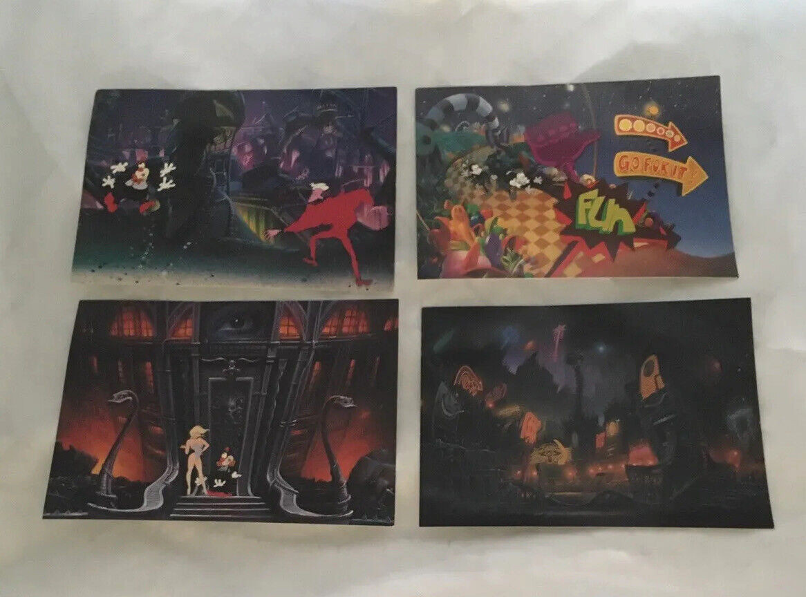 1992 Cool World Animated/Live Action Movie LE Vintage Postcards Set of 4