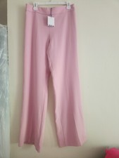 Zara high waist flowy pants pale pink size L NWT