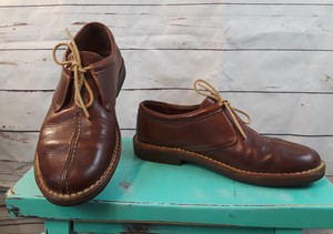 Cole Haan Mens Size 10m Brown Leather Split Toe Casual Oxford Lace