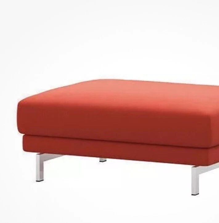 Cubierta otomana reposapiés Ikea NOCKEBY 802.804.45 NARANJA RISANA Nueva Foto 4 de 4