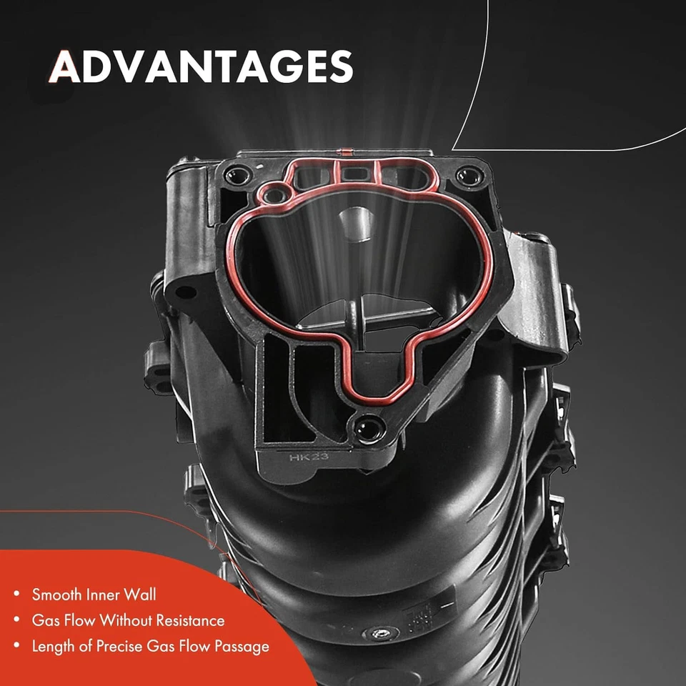 MEW Upper Intake Manifold w/ Gasket for 1995-2005 Chevy Buick Olds 3800 3.8L V6 Foto 3 de 4