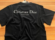 DIOR Black Color Short Sleeve 100 Coton Men's Shirt Usa Size