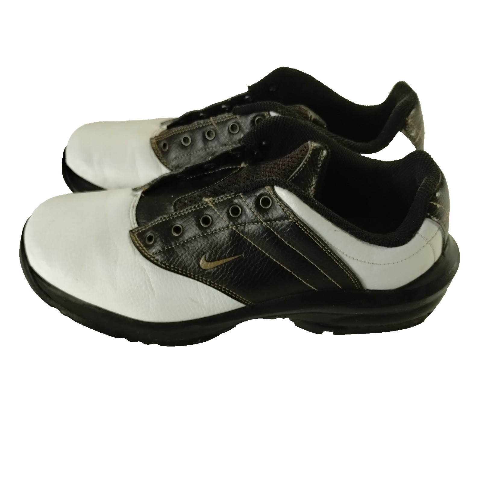 SAOLA Scarpe da Sella Nike Golf Giovanile 5 Nero Bianco 5 Occhielli Stringate