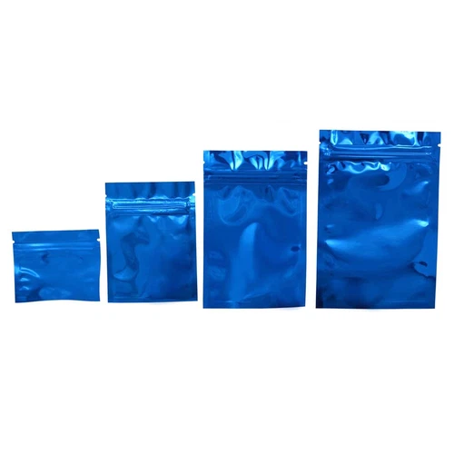 100 pcs Colorful Foil Zip lock Pouches Food Storage Zipper Bags Smell Proof Bags - Picture 19 of 22
