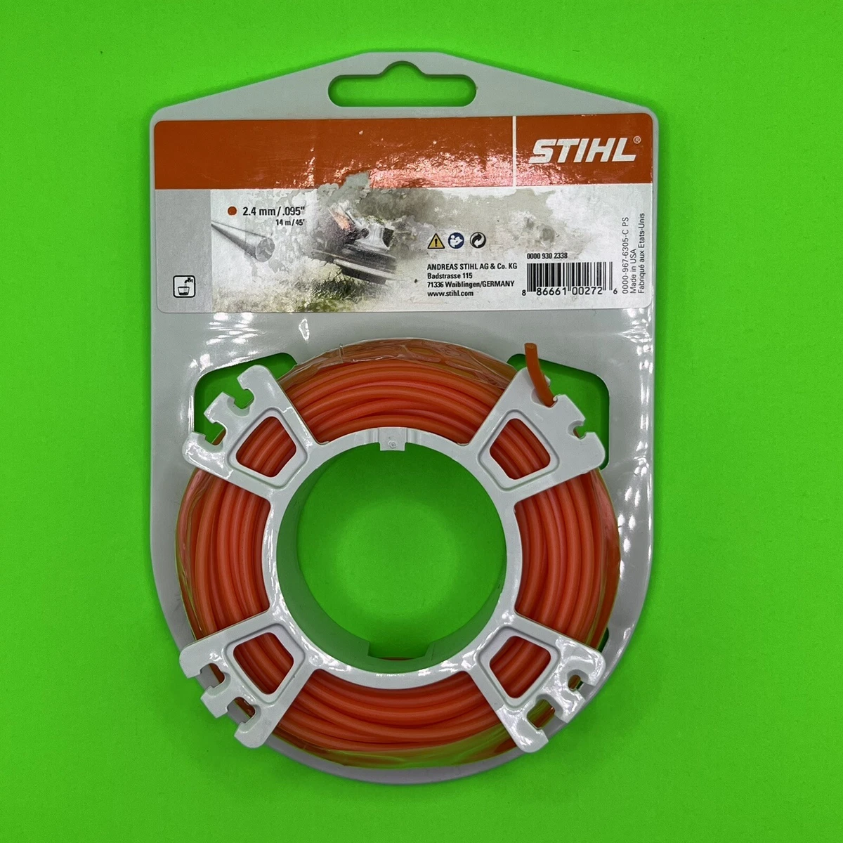 GENUINE STIHL ROUND STRIMMER HEAD LINE CORD 0000 903 9100 2.4mm X