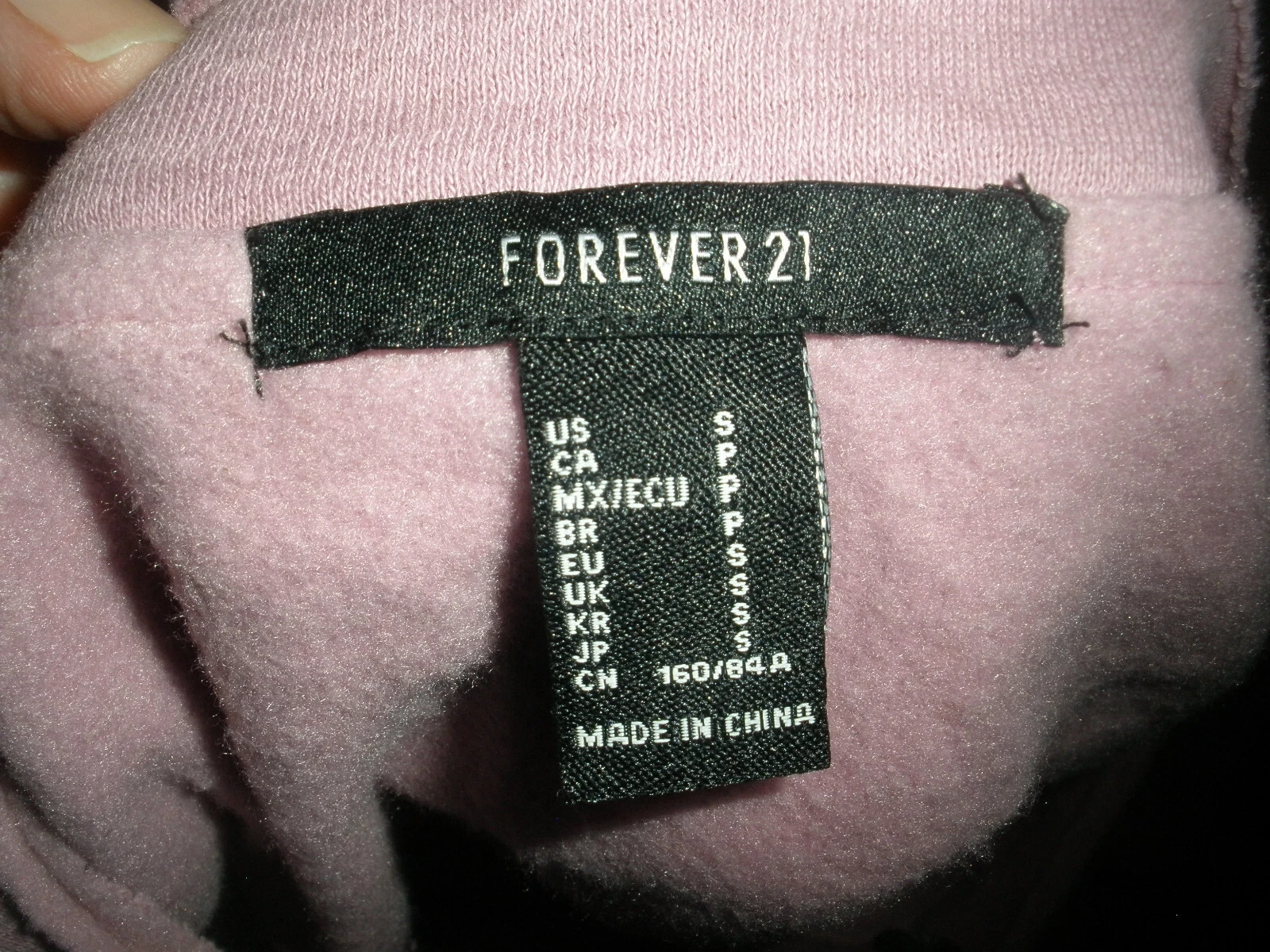 VETEMENTS #768 Abito Misses S Forever 21 Felpa Rosa oversize