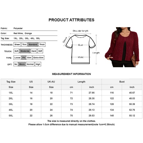 Plus Size Women Long Sleeve Holiday T-Shirt Tops Ladies Casual Blouse Pullover - Picture 2 of 16