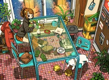 Anime Girls Original Characters Cats  Gaming Mat Desk 41511
