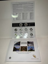 2018 AMERICA THE BEAUTIFUL QUARTERS UNCIRCULATED COIN SET FROM THE U. S. MINT.