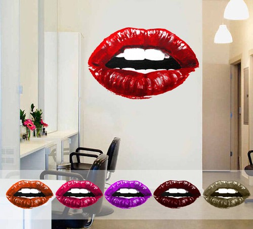 Lips Sticker Mouth Wall art Lips Fashion Decal for car Kiss - Picture 7 of 11