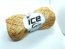 Aldebaran Glitz 68406 Orange Gold - Thin Sport Weight Yarn Cotton Nylon Metallic