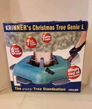 Krinner Genie L Green 94730 Plastic/Metal Christmas Tree Stand For Sz 7"D x 8'H