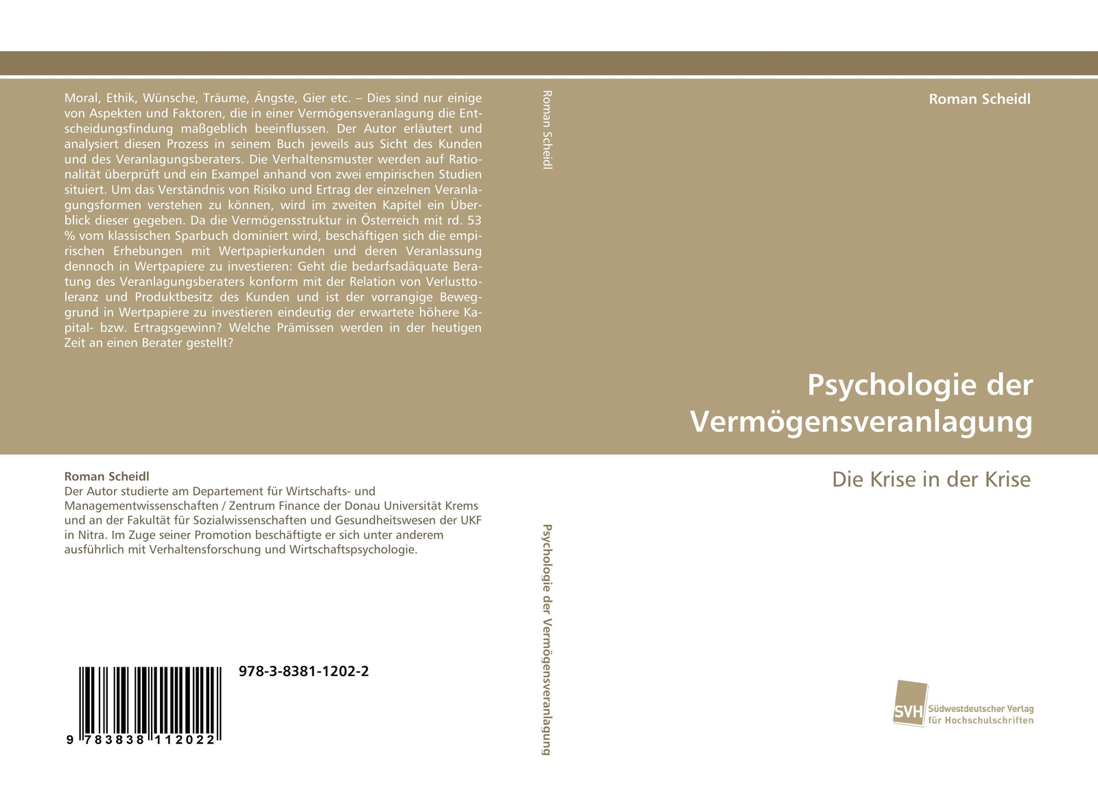 Thumbnail - Roman Scheidl | Psychologie Der Vermögensveranlagung | Taschenbuch |
