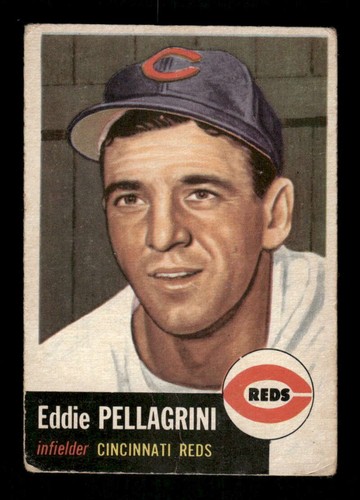 1953 Topps Baseball 28 Eddie Pellagrini GD to GVG BXCP40