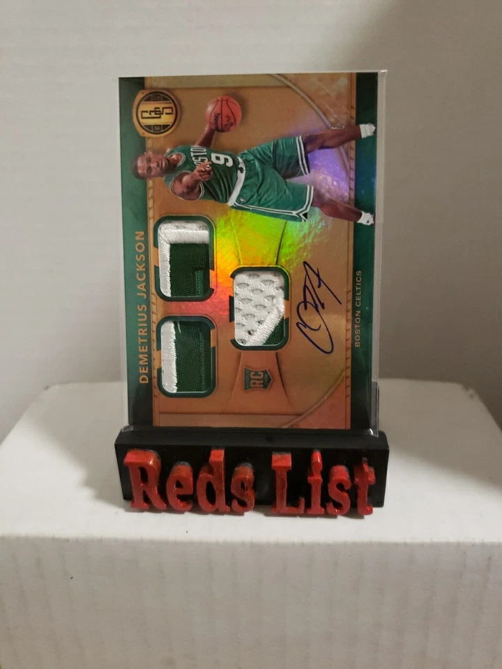 2016 Gold Standard Rookie Auto Triple Prime Patch 3/25 Demetrius Jackson Celtics - Image 3 of 4