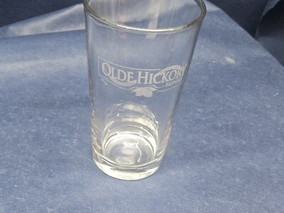 Vintage Collector's Clear Beer Glass ''Olde Hickory Brewery'' Hickory, NC EUC 